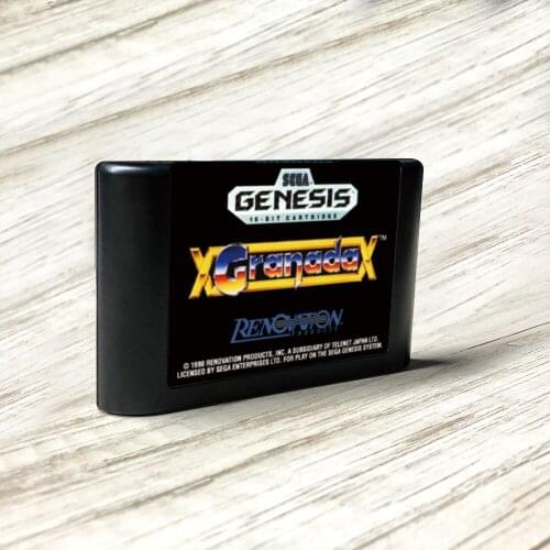 Granada - USA Label Flashkit MD Electroless Gold PCB Card for Sega Genesis Megadrive Video Game Console