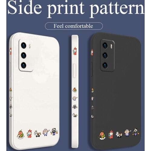Perfect Cartoon Monkey Phone Case For Huawei P40 P40Lite P30 P20 Mate 40 40Pro 30 20 Pro Lite P Smart 2021 Y7a Silicone Cover
