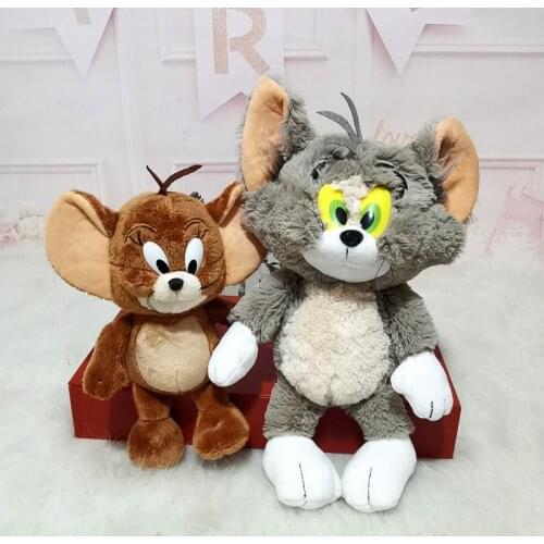 30-40cm Cartoon Tom & Jerry Plush Toys Kids Cat and Mouse Soft Animal Doll Stuffed Toy Gifts For Children Boys Girls
