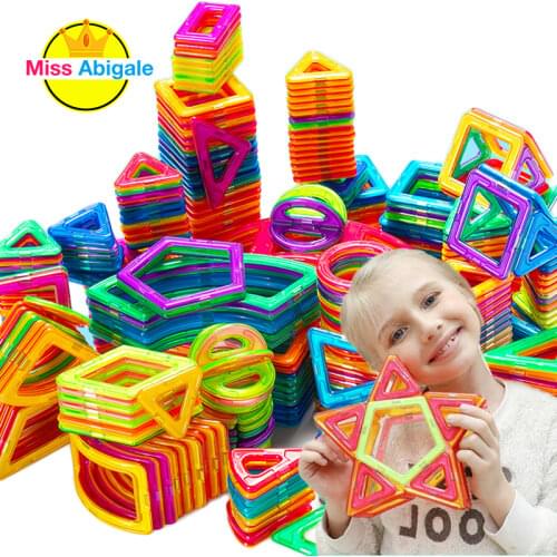 Big Size and Mini Size Magnetic Designer Magnet Building Blocks Accessories Educational Constructor Toys for Children