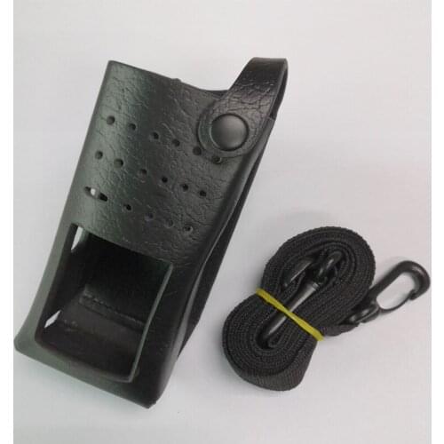 Leather Case Holster Holder For Motorola DEP550 XPR3300 XPR3500 Walkie Talkie