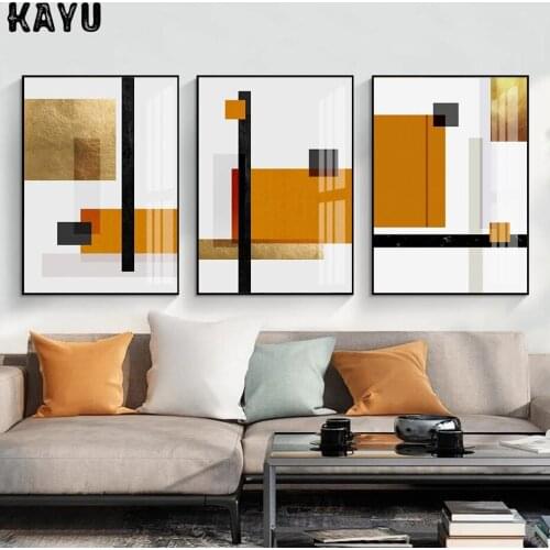 Creative Trendy Texture Abstract Geometric Brush Strokes Canvas Paintings Wall Art Poster Print Picture Living Room Home Decor