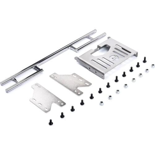 Metal Rear Bumper Rear Anti-collision with Protective Bottom Plate for GRC TRAXXAS TRX4 G500 / TRX-6 G63 off-road