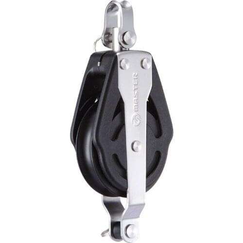 Marine Boat Yacht Sailboat Dinghy 57mm 2 1/4 Inch Deluxe Single Swivel Shackle Becket Block Small Boat Block Master SPB-5702F