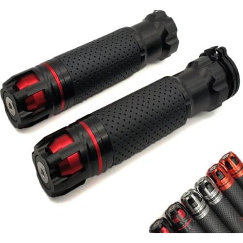 Motorcycle Anti-Skid Handle ends handlebars Racing hand grips CNC 22mm 7/8" For Kawasaki kx 450 f KLX125 KLX250 KDX125 KDX250
