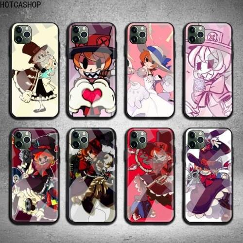 Cartoon cute Skullgirls Peacock Phone Case Tempered Glass For iPhone 12 pro max mini 11 Pro XR XS MAX 8 X 7 6S 6 Plus SE case