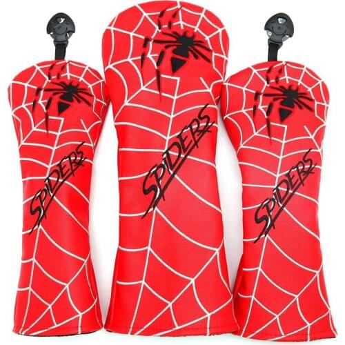 White Spider Set Premium Leather Golf Head Covers for TS TSi Driver & Fairway Woods TS2 TS3 Hybird