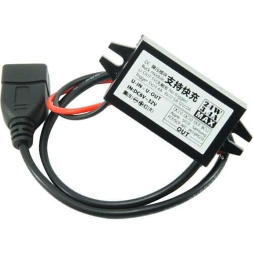 2021 New DC-DC Converter Module input 6V~32V to 5V~12V USB Step Down Power Output Adapter