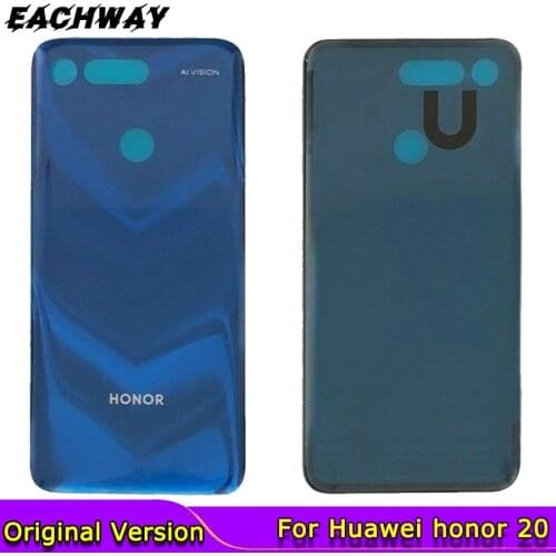 Original Housing Huawei honor 20 Back Battery Cover Door Rear Glass Housing Case Huawei V20 VIEW 20 Battery Cover phone parts