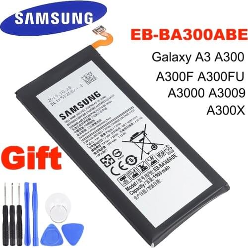 SAMSUNG Original EB-BA300ABE 1900mAh Battery For Samsung Galaxy A3 A300 SM-A300F SM-A300FU A3000 A3 009 A300X Phone Battery
