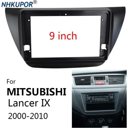 Car Radio Fascia For MITSUBISHI Lancer IX 2000-2010 Auto Stereo Dashboard Panel Android Head Unit Frame Kit Bezel Trim Mount