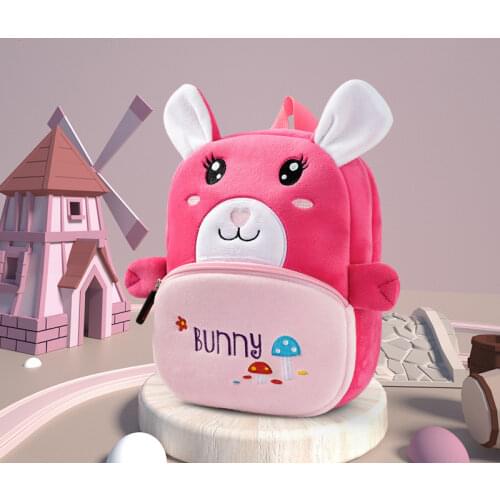 New cartoon owl dog kindergarten schoolbag boys and girls 1-3-5 years old small schoolbag cute children baby backpack wholesale