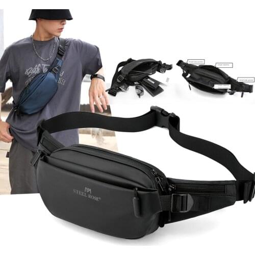 Mens Waist Bag Fashion Chest Pack Outdoor Sports Belt Bag For Teenager Waterproof Men Waist Bags High Quality Fanny Pack