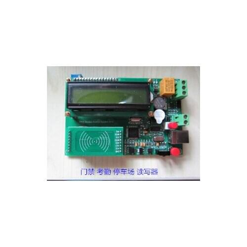 RFID Radio Frequency IC Card Attendance Access Parking Lot Reader Development Learning Board with Display FM1702