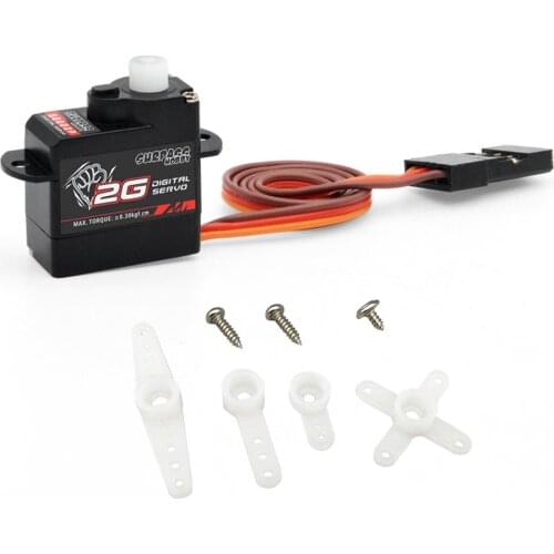 S0002P 2g Micro Digital Servo Plastic Gear Mini Servos For RC 1/24 Car Airplanes Fixed-wing Helicopter Parts
