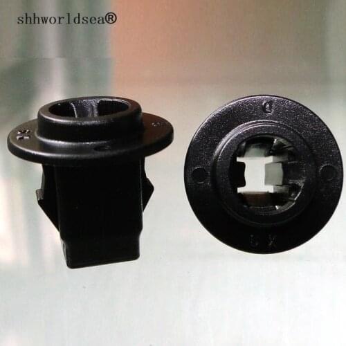 Shhworldsea 100pcs car plastic clip and automotive fasteners Front Fender Mud Guard Grommet for Nissan 76881-JG00A