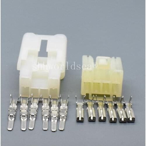 Shhworldsea 6 pin car electrical male connector plug auto connectors housing 7122-1360 A modified socket for toyota