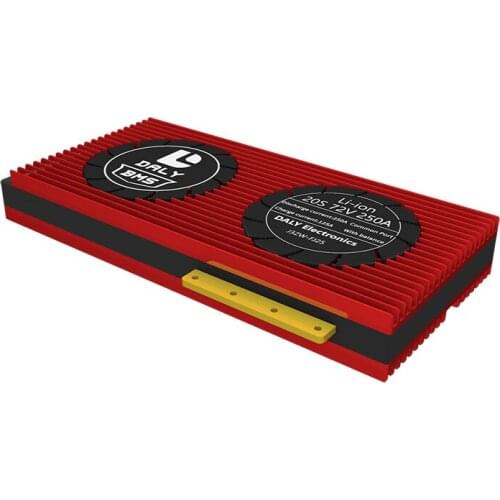 Daly 20s 72v bms 250a lithium battery management system board pcm pcb for 200ah18650 low-speed electric vehicles 72v-bms