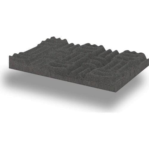 TURKISHFOAM 1027 Acoustic Labyrinth Sponge 50 CM X 50 CM X 70 MM Acoustic Sound Insolation Materials Studio, Radio Isolation