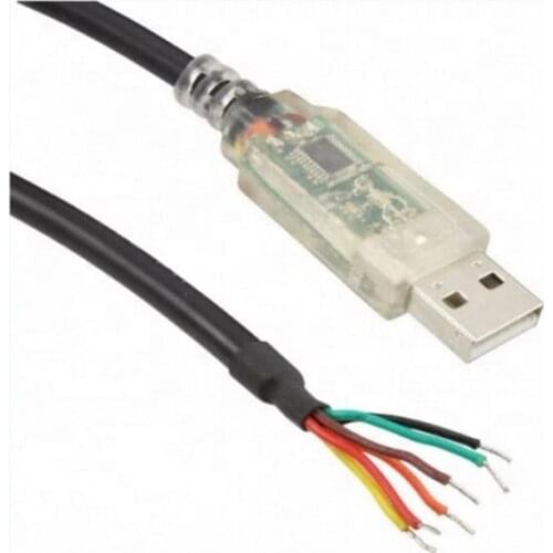 USB-RS232-WE-1800-BT USB to RS232 6Pin FTDI FT232RL USB to TTL UART Serial Wire Adapter RS232 Download Cable LED Indicator