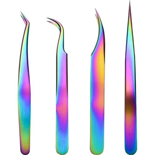 WENDYLASHES Eyelash Extension Tweezers Makeup Stainless Steel Non-magnetic Pincet False Eyelash Tweezers 3D accurate tweezers