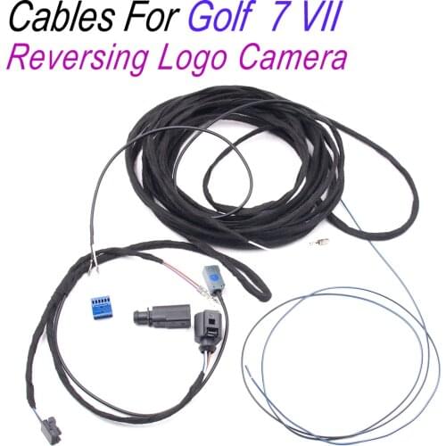 Rear View Camera Reversing Logo Camera Cable Wire Harness For VW Golf 7 MK7 VII