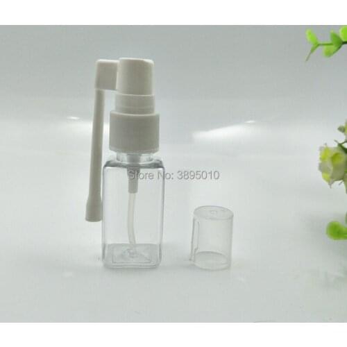 10ml 20ml square Travel clear Plastic Health Nasal Throat Fine Mist Pump Spray Bottle F1063