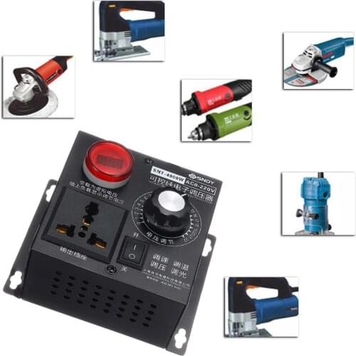 18A AC 220V 4000W High-power Motor Fan Voltage Regulator Thyristor Electronic Variable Speed Controller