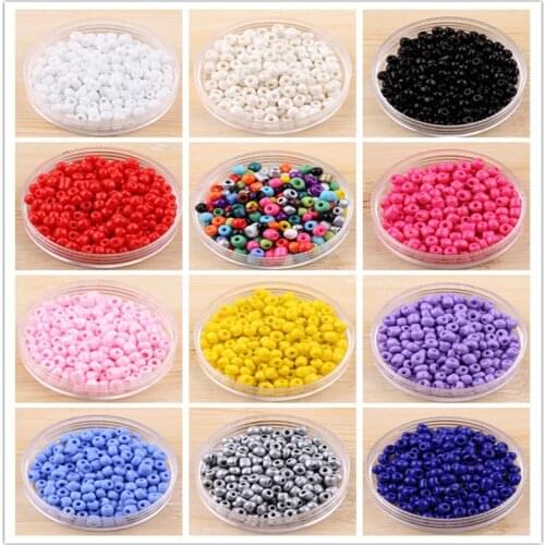 2mm 1000pcs 3mm 500pcs 4mm 200pcs size glass, with seed spacer beads for handmade jewelry DIY free shipping wholesale