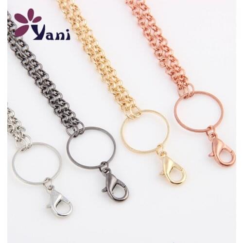10pcs/lot New Arrive Silver Link Chain Necklace For Glass Floating Locket DIY Handmade Jewelry Low Price