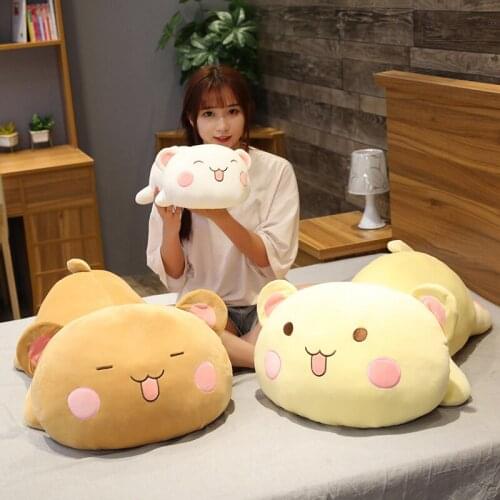 40-80cm Kawaii Lying Bear Plush Toys Stuffed Cute Teddy Bear Doll Lovely Animal Pillow Soft Cartoon Cushion Kid Christmas Gift