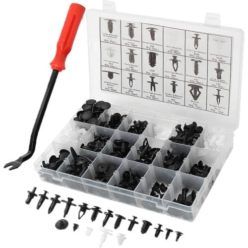415 Pieces Door Fastener Fender Bumper Rivet Trim Push Type Clip +Remover for Ford