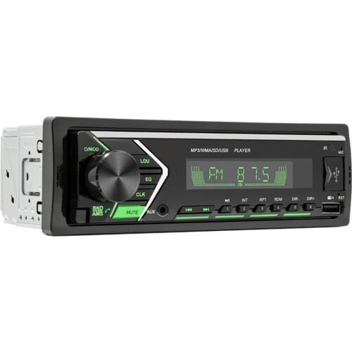 505 12V Universal Colorful Lights Car MP3 Player Powerful Bluetooth AUX U Disk TF MP3 Radio Player for Auto Center Control Modif