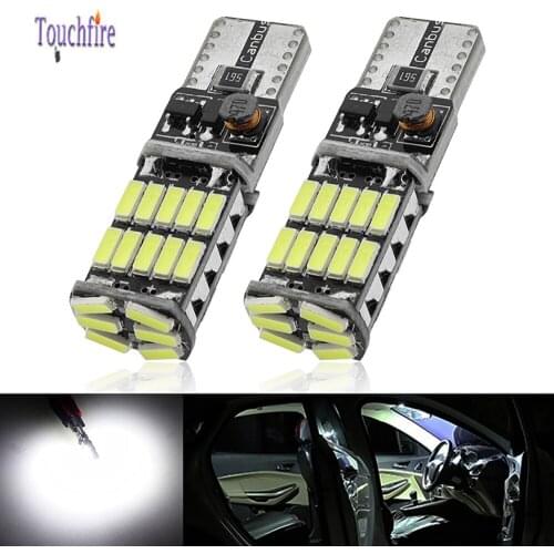 100PCS LED T10 W5W 194 Canbus 4014 26SMD Car Bulb Reading Side Marker Parking Interior Map Light 6000K For Motocycle Wholesale