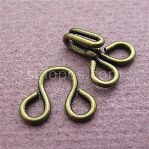 Big Copper Hook & Eye #4 coat closure 23mm, garment shirt coat fur skirt metal clip buckle button, hook and eye brass bronze
