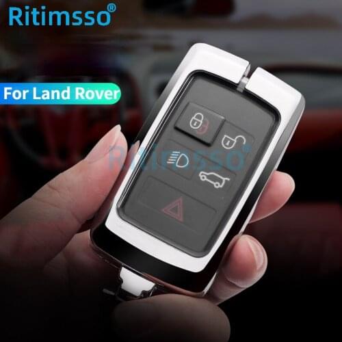 Zinc Alloy Car Key Cover Full Case for Land Rover Range Rover Sport Evoque Velar Discovery 5 2018 2019 2020 Accessories Protect