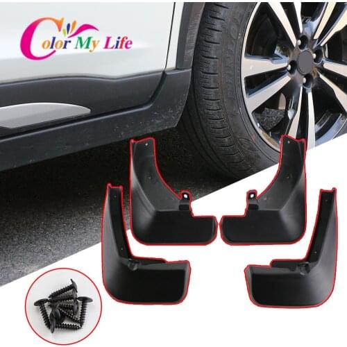 Color My Life Car Molded Front Rear Mud Flaps Splash Guards for Nissan Kicks 2016 2017 2018 2019 2020 2021 MudFlaps Accessories