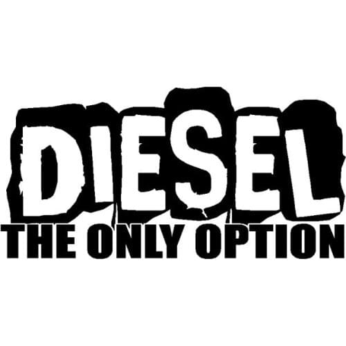 Diesel Engine Truck Personality Cool Car Decal Motorcycle Pvc Sticker Suitable for Various Models Black/white, 16CM * 8CM