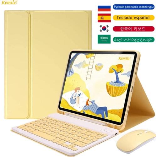 Colorful Keyboard Mouse Case For iPad Pro 9.7 10.5 11 Air 2 3 10.2 2019 2018 2020 5th 6th 7th mini 4/5 7.9 Cover Keypad mouse