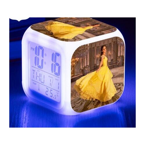 Beauty and the Beast Luminous Lamp Watch LED Alarm Clock La belle et la bete Digital reloj despertador LED Display Clocks
