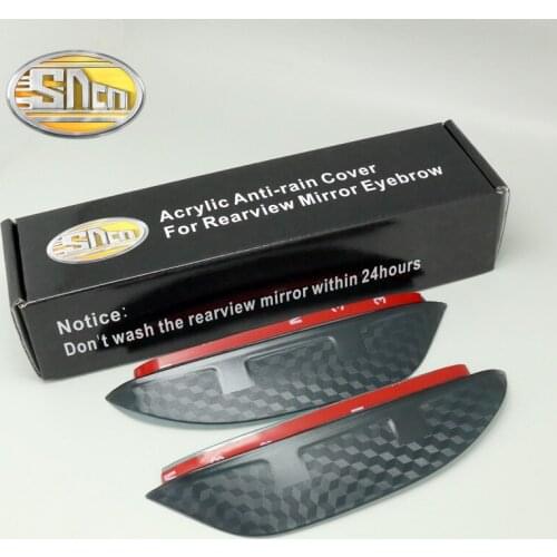 SNCN Inflexible Acrylic Rearview Mirror Rain Gear Shield Rear View Mirror Anti Rain Cover For Hyundai I30 2009 2010 - 2012 2013