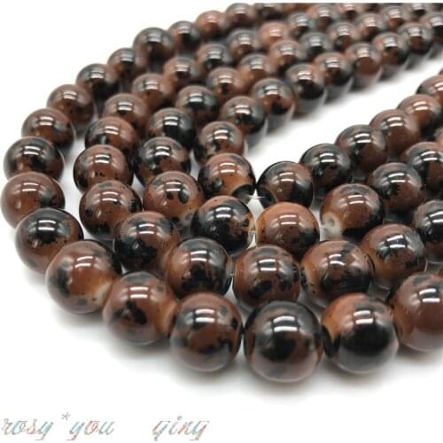 Wholesale 16 Colors Spider Web Pattern Glass Beads Space Jewelry Wholesale Beads DIY Bracelet Necklace Jewelry #12