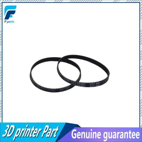 5Pcs/lot 3D printer Belt Closed Loop Rubber GT2 Timing Belt 200-2GT-6 Teeth 100 Length 200mm Width 6mm For UM2 Ultimaker Slider