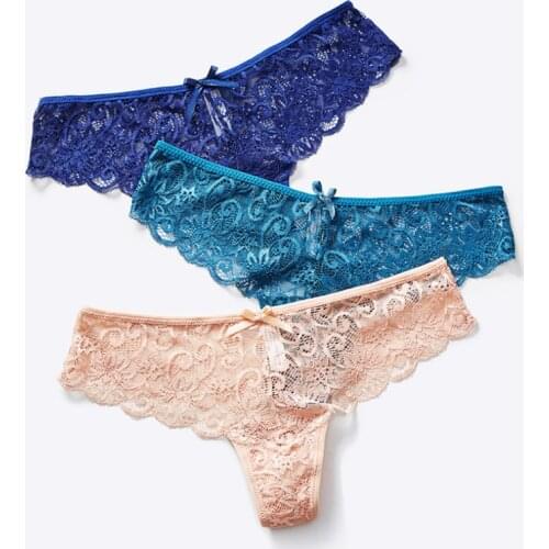 G-string Lace Panties Women Cotton Crotch Thong Sexy Briefs Cozy Underpant трусы Antibacterial Lingerie Underwear трусы женские