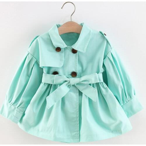 1-4 Year Toddler Girl Clothes New Spring Autumn Windbreaker Coat For Girls Cute Cartoon Bear Baby Jacket Hooded Children Outwear