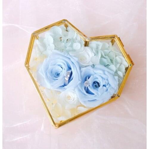 Stained Glass Box Engagement Ring Box Jewelry Gift Wedding Ring Holders Jewelery dish Geometric box Love Be special Sand Wedding