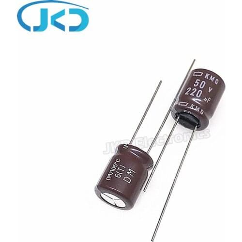 10pcs 220uF 50V Japan NCC KMG Series 10*20mm Low impedance 50V220uF Aluminum Electrolytic Capacitor