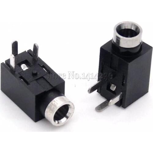 10PCS Diameter 4mm 3 PIN DIP Headphone Jack socket PJ210 PJ-210/2F01 2.5MM Audio, video socket