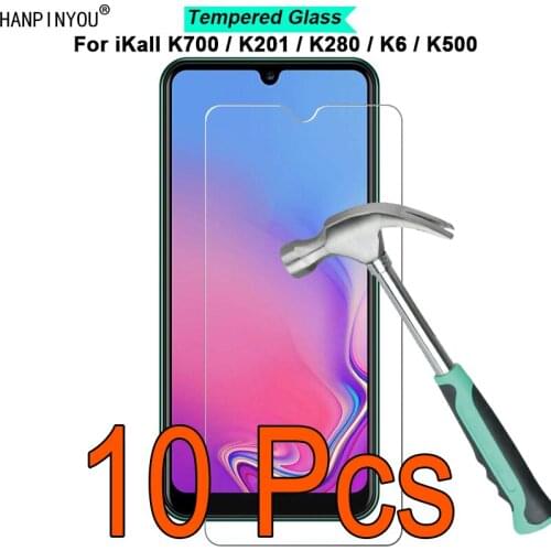 10 Pcs/Lot For iKall I Kall K700 / K201 / K280 / K6 / K500 6.26" 9H 2.5D Toughened Tempered Glass Film Screen Protector Guard