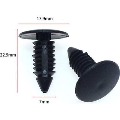 20PCS Nylon Christmas Tree shape Barbed Rivets Snap Car clip Rivet Plastic Black/White/Gray